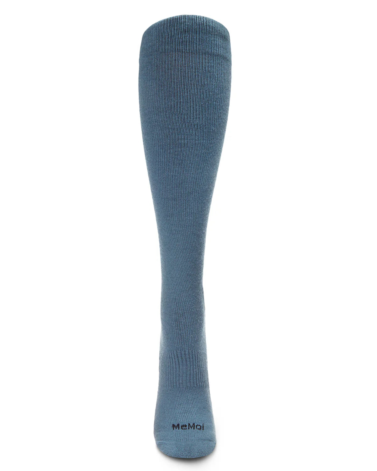 Denim Blue Merino Wool Blend Compression Socks - The Sockery