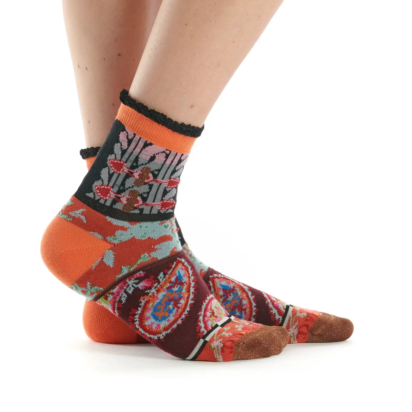 Ireland Women's Frilled Quarter Socks -the sockery