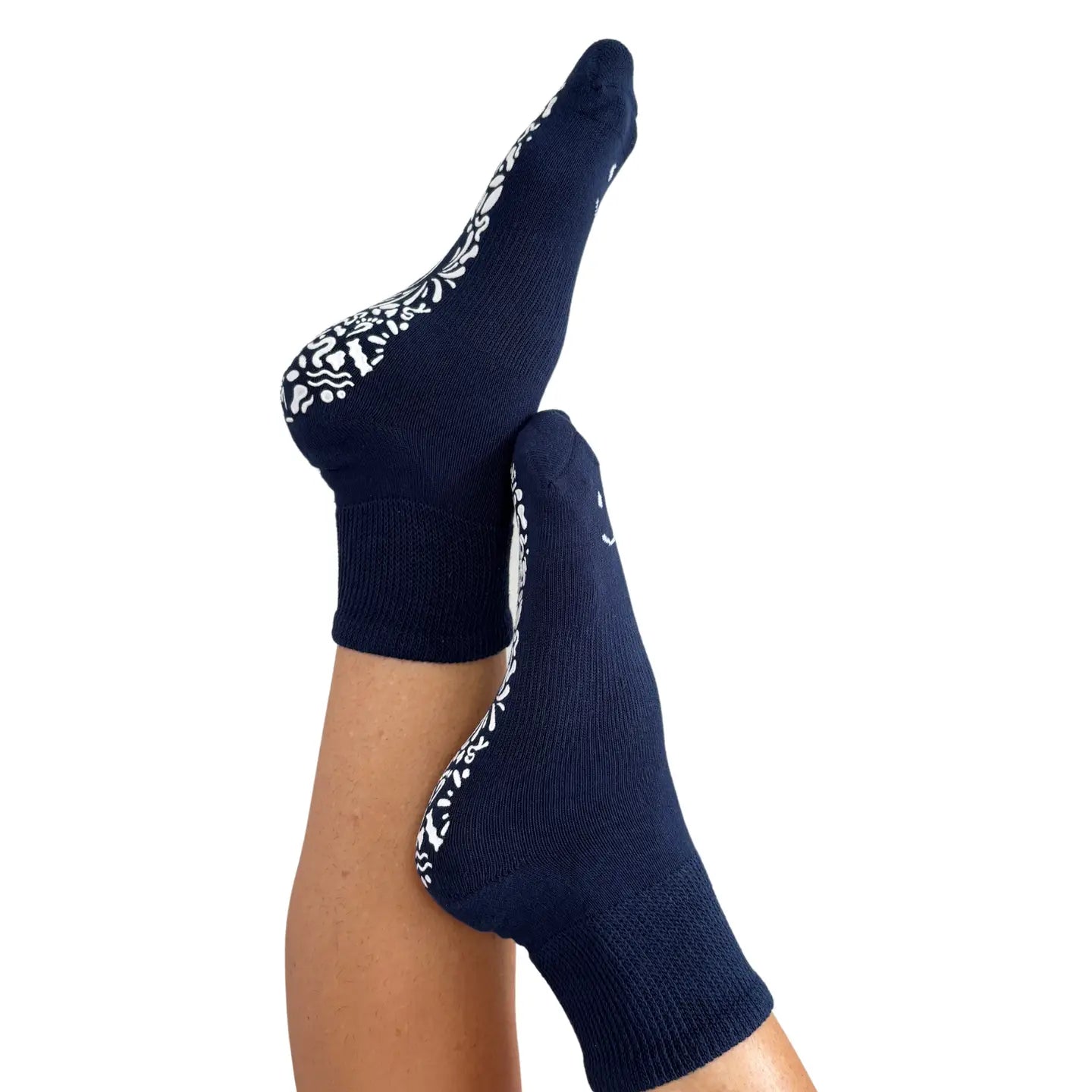 Therapeutic Grip Socks in Navy - The Sockery