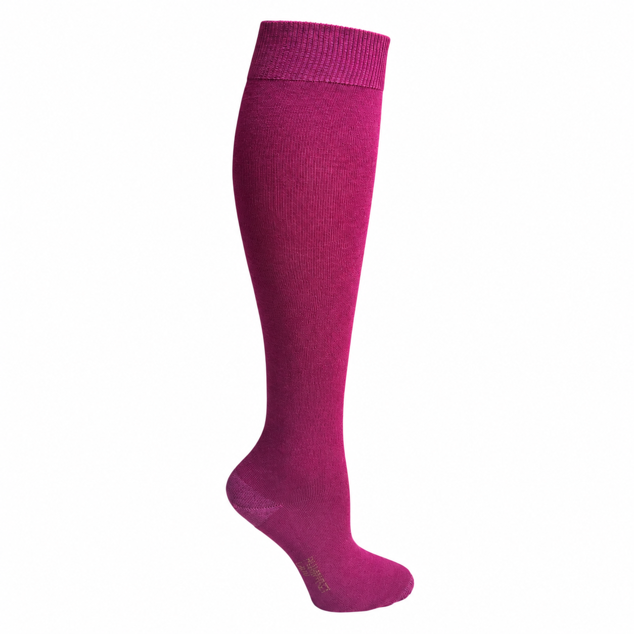 Wide Calf Merino Wool Women's Knee High Socks in Berry - Aussie Made