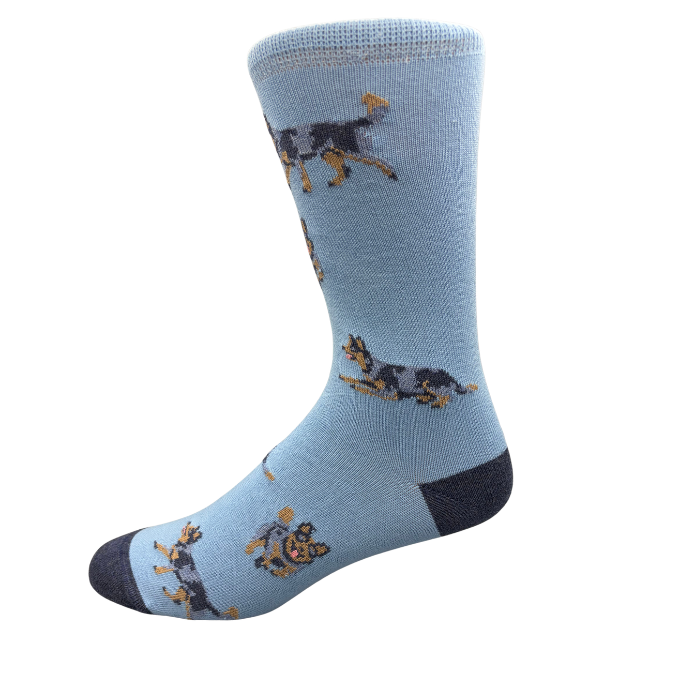 Blue Heeler Cotton Crew Sock - Made in Australia