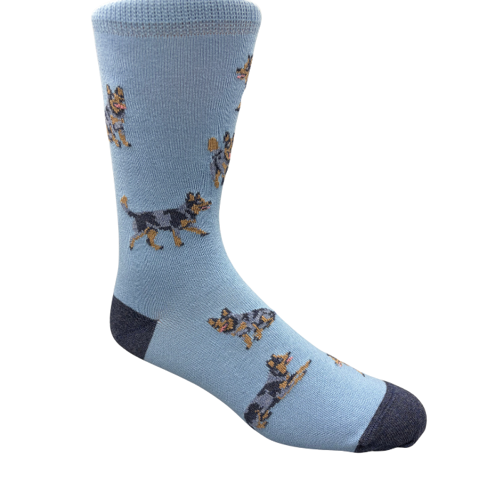 Blue Heeler Cotton Crew Sock - Made in Australia