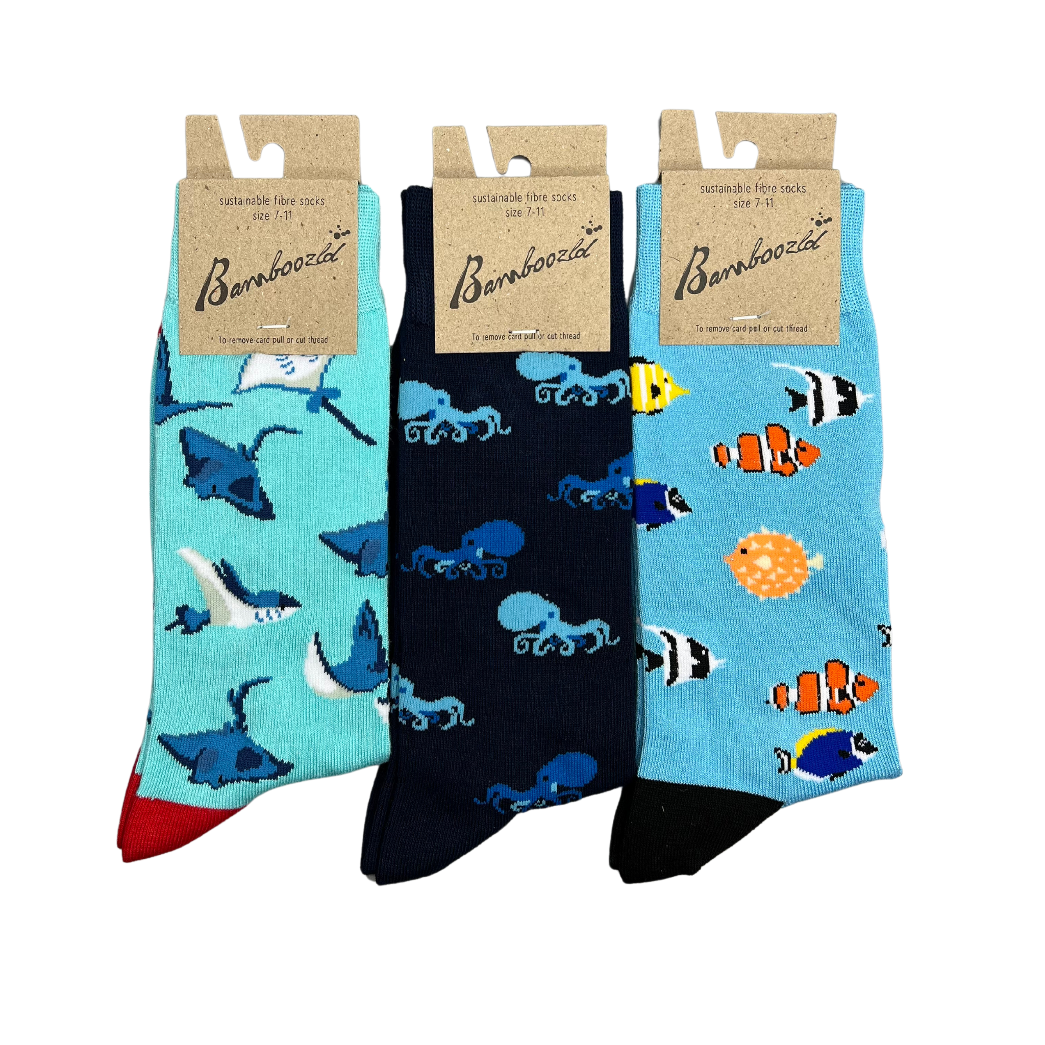 Bundle of 3 pairs of Men's socks - Marine Life