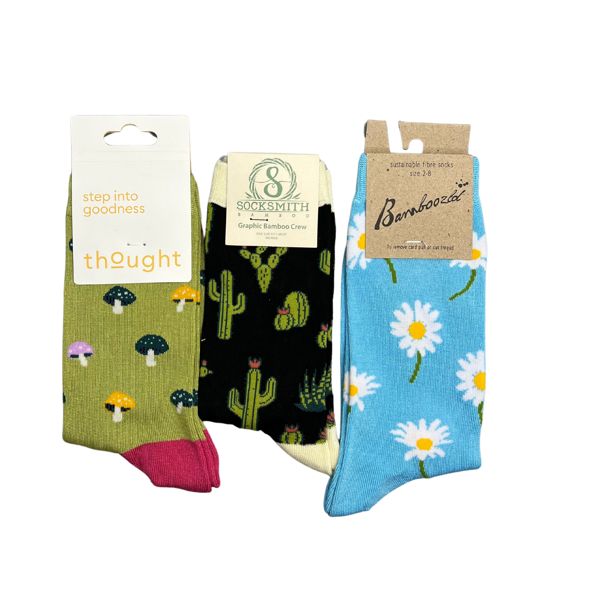 Pack of 3 Australian Botanical Floral Women's Range Crew Socks