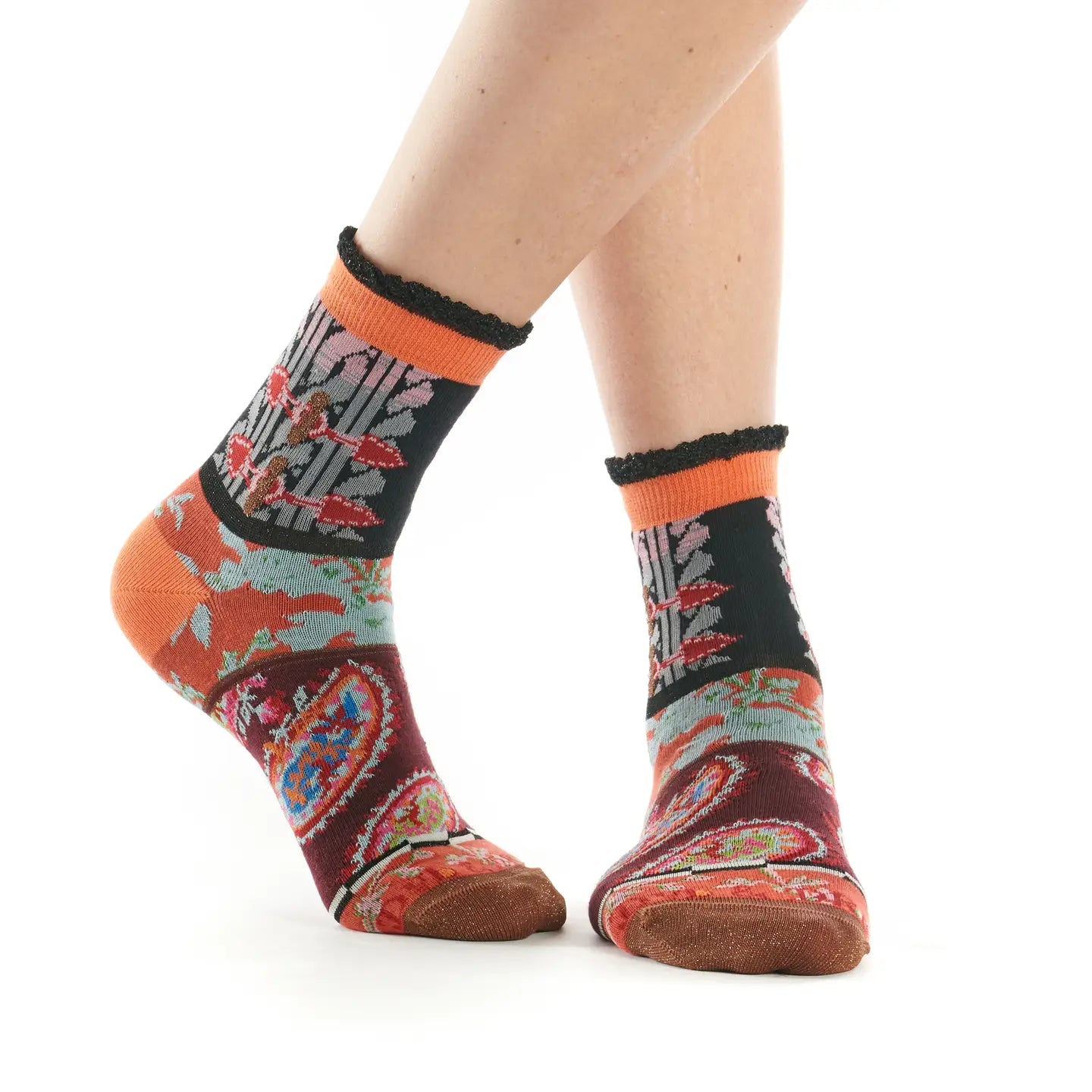 Ireland Women's Frilled Quarter Socks -the sockery