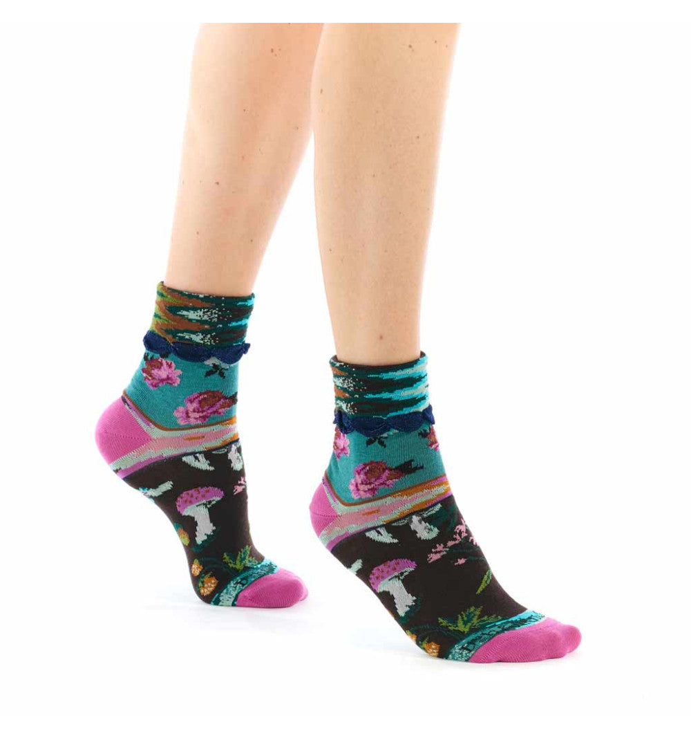 Foret Women's Turn Cuff Quarter Socks - The Sockery