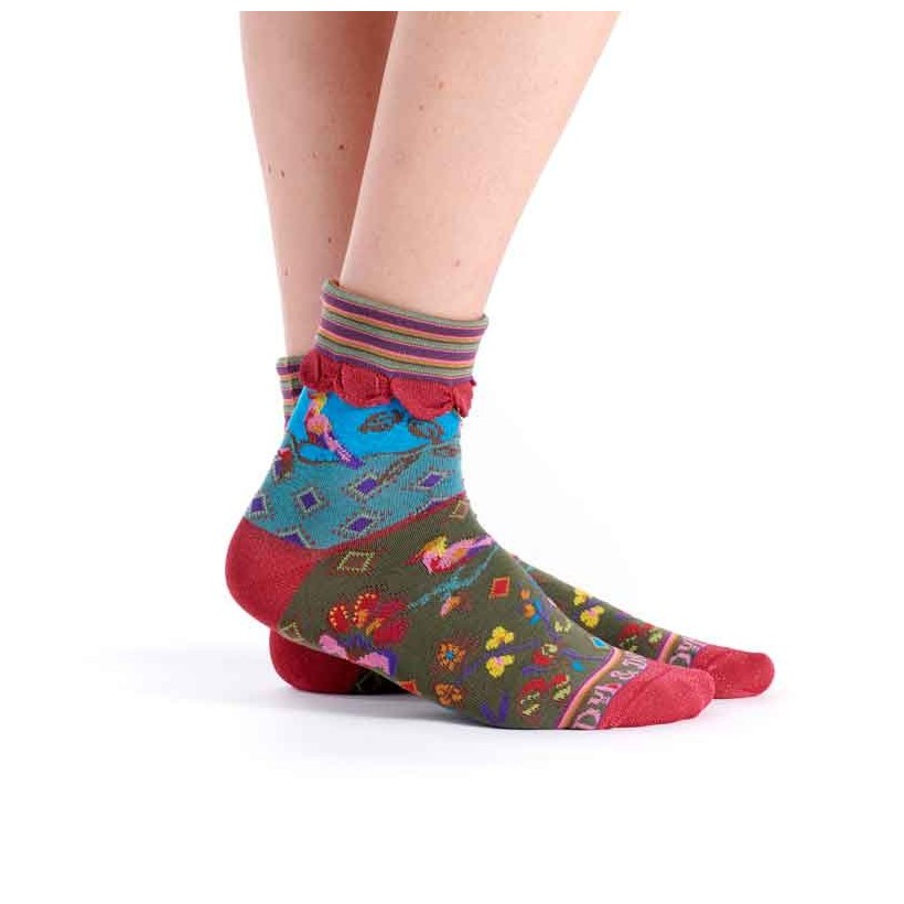 Paradisier Women's Turn Cuff Quarter Socks - The Sockery