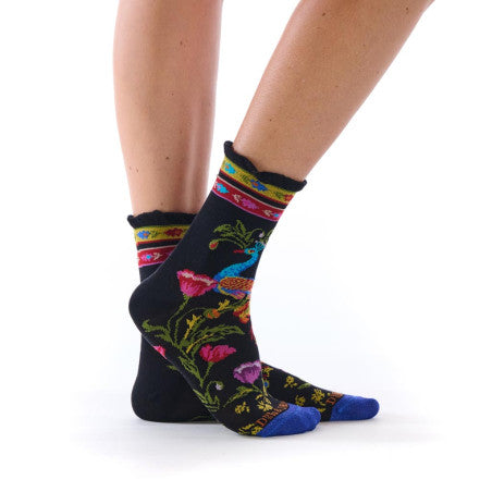 Peacock Women's Frilled Crew Socks