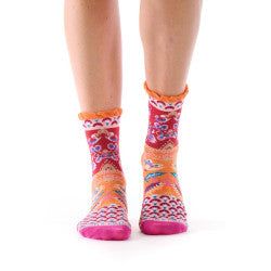 Provence Women's Frilled Crew Socks