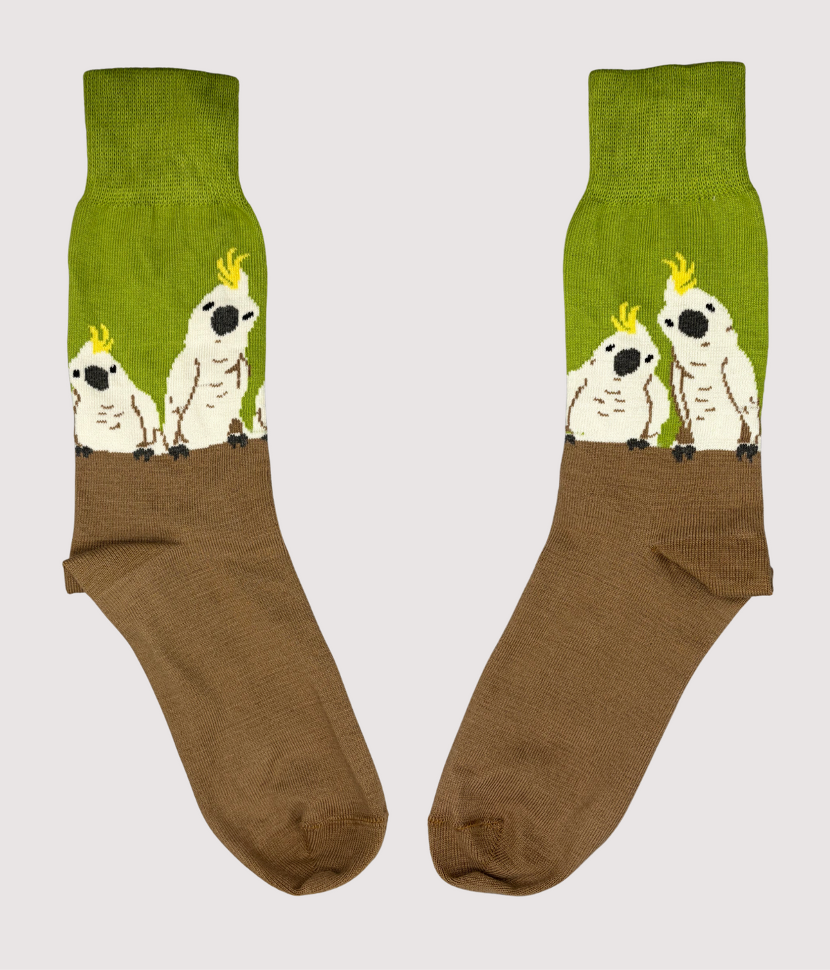 Cockatoo Crowd Cotton Crew  Sock - Made in Australia