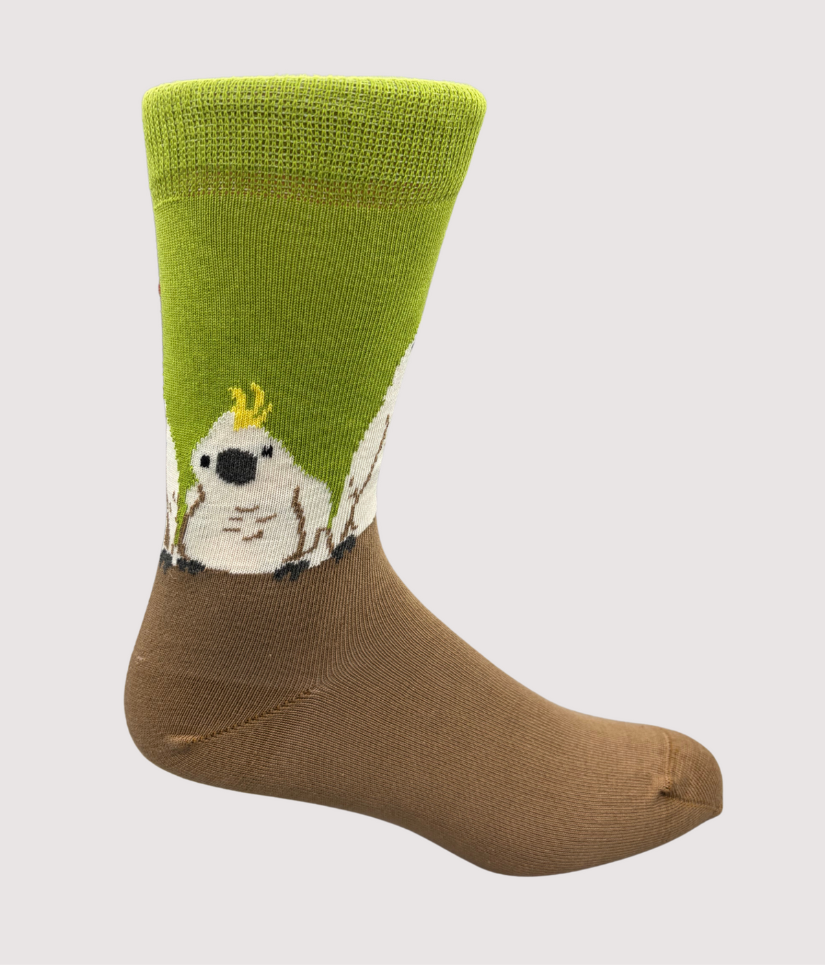 Cockatoo Crowd Cotton Crew  Sock - Made in Australia