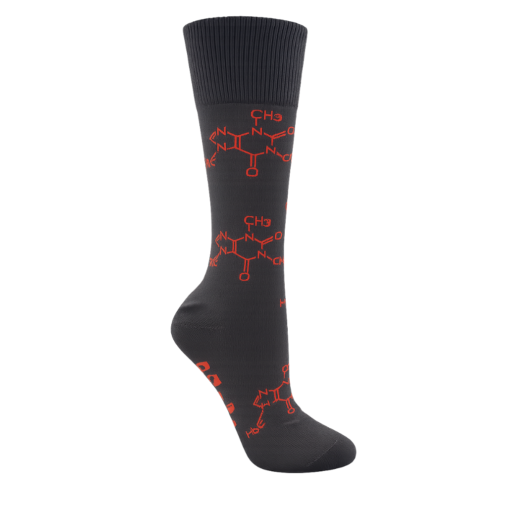 Caffeine Molecule Crew Sock - Made in Australia