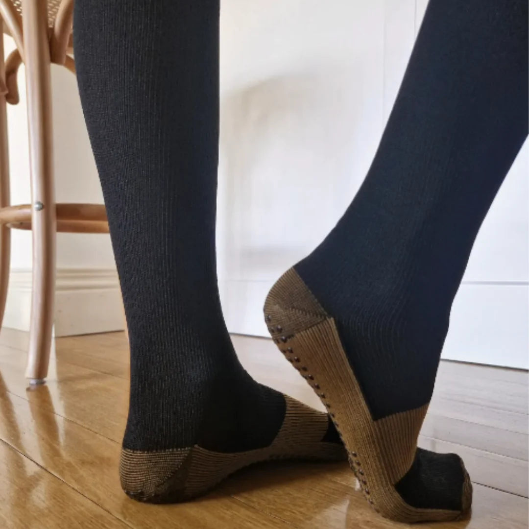 Non-Slip Compression Socks in Black