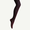 berry coloured merino wool tights - The Sockery