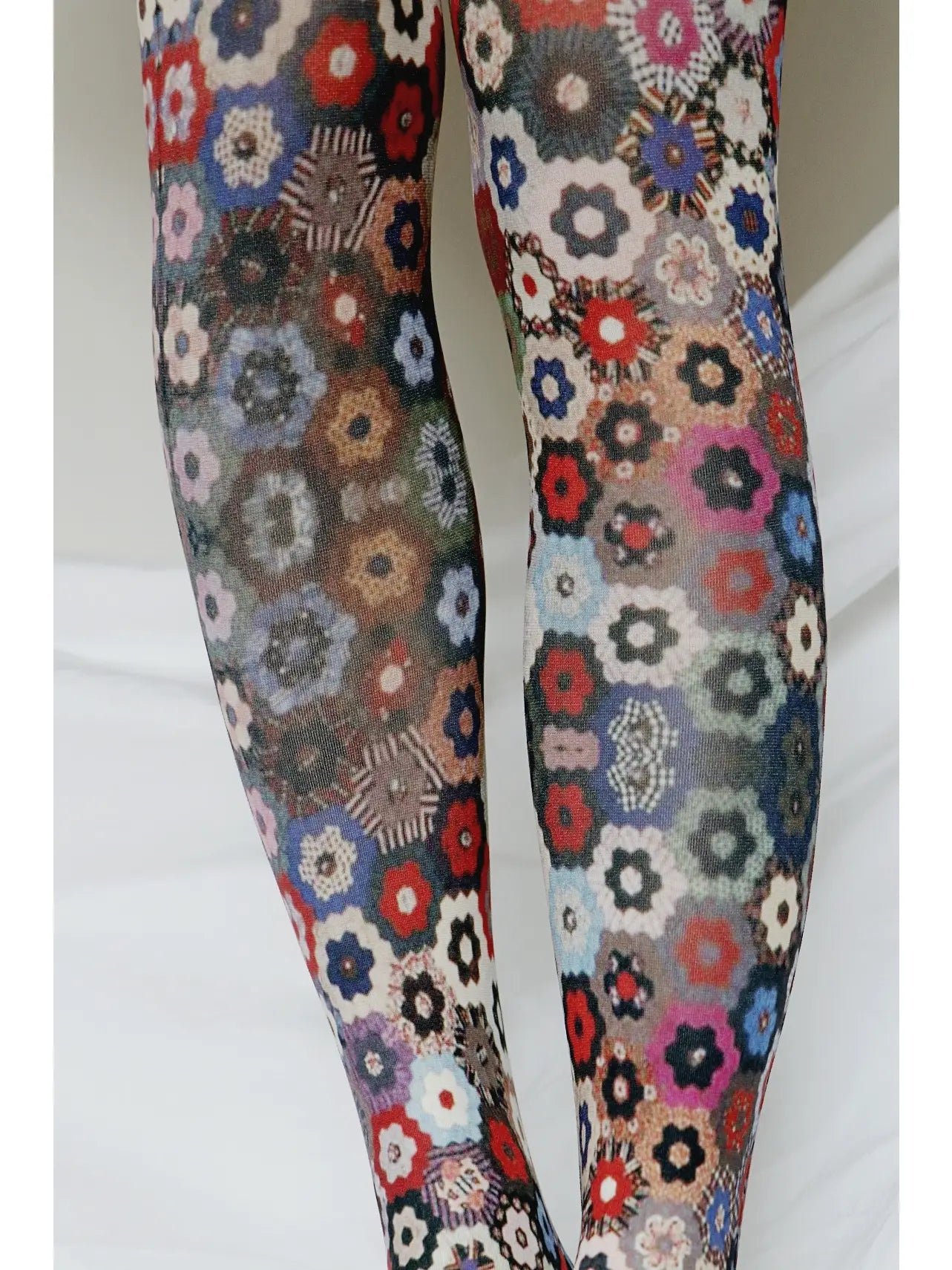 Honeycomb Quilt printed Art Tights - The Sockery