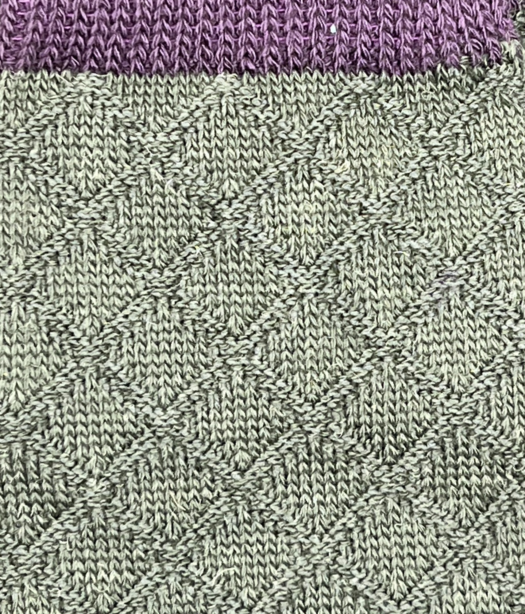 detail of the knit in these over the knee socks