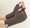 Fingerless Wrist Warmers in Dusty Brown