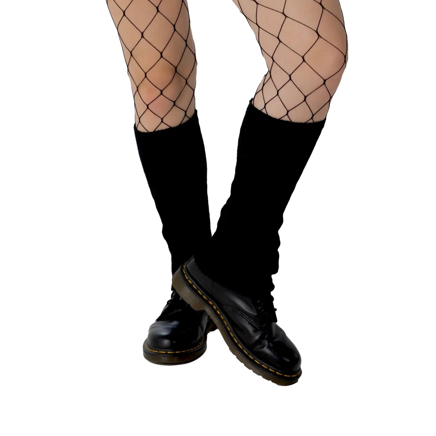 Ribbed Legwarmers in Black - The Sockery