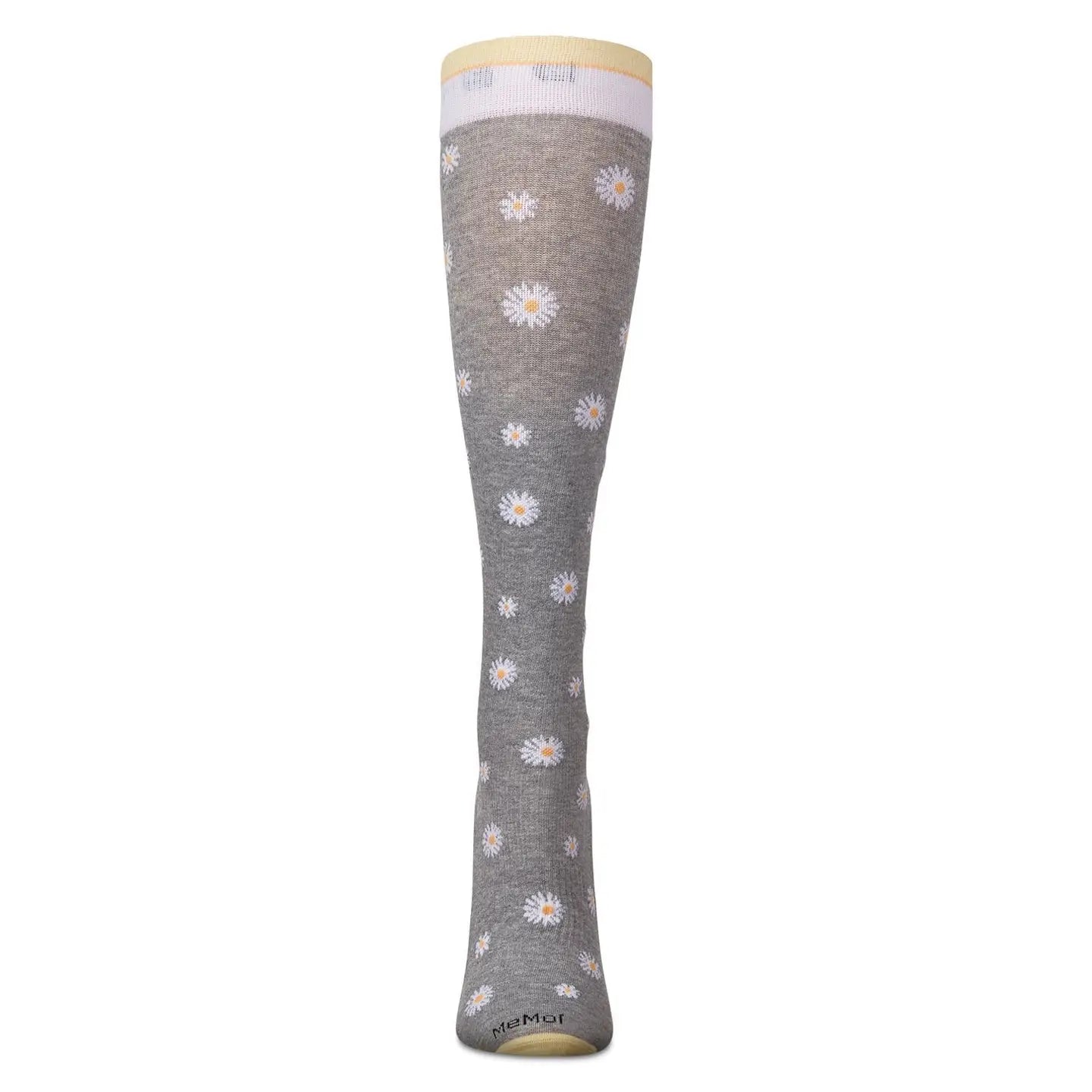 Daisies Cotton Blend Compression Socks