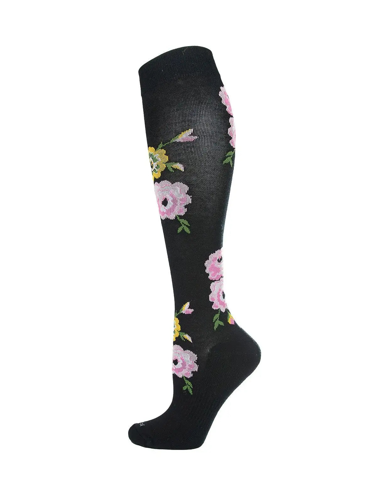 Floral Design Women's Bamboo Compression Socks - The Sockery