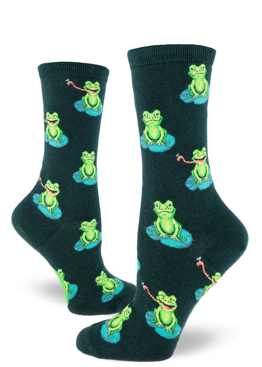 Funny Frogs Women's Crew Sock - The Sockery