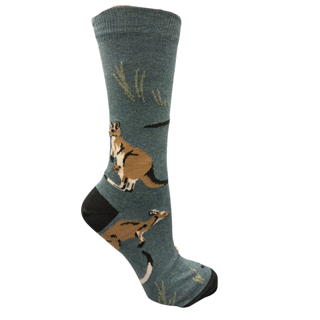 Kangaroo Crew Socks - Australian Made