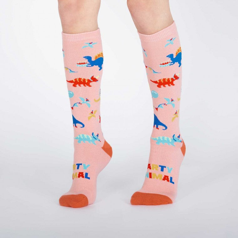 Kids Party Animal Knee High Sock Aged 7-10 yrs