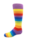 Rainbow Stripes Kids Knee High Socks - Aussie Made