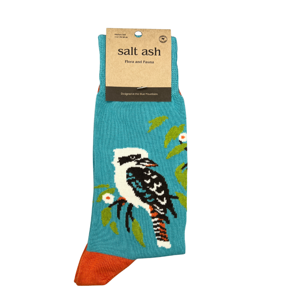 Laughing Kookaburra Crew Socks - Australian Made