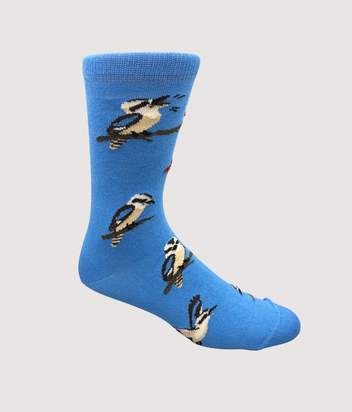 Kookaburra Thief Cotton Crew Sock - Made in Australia