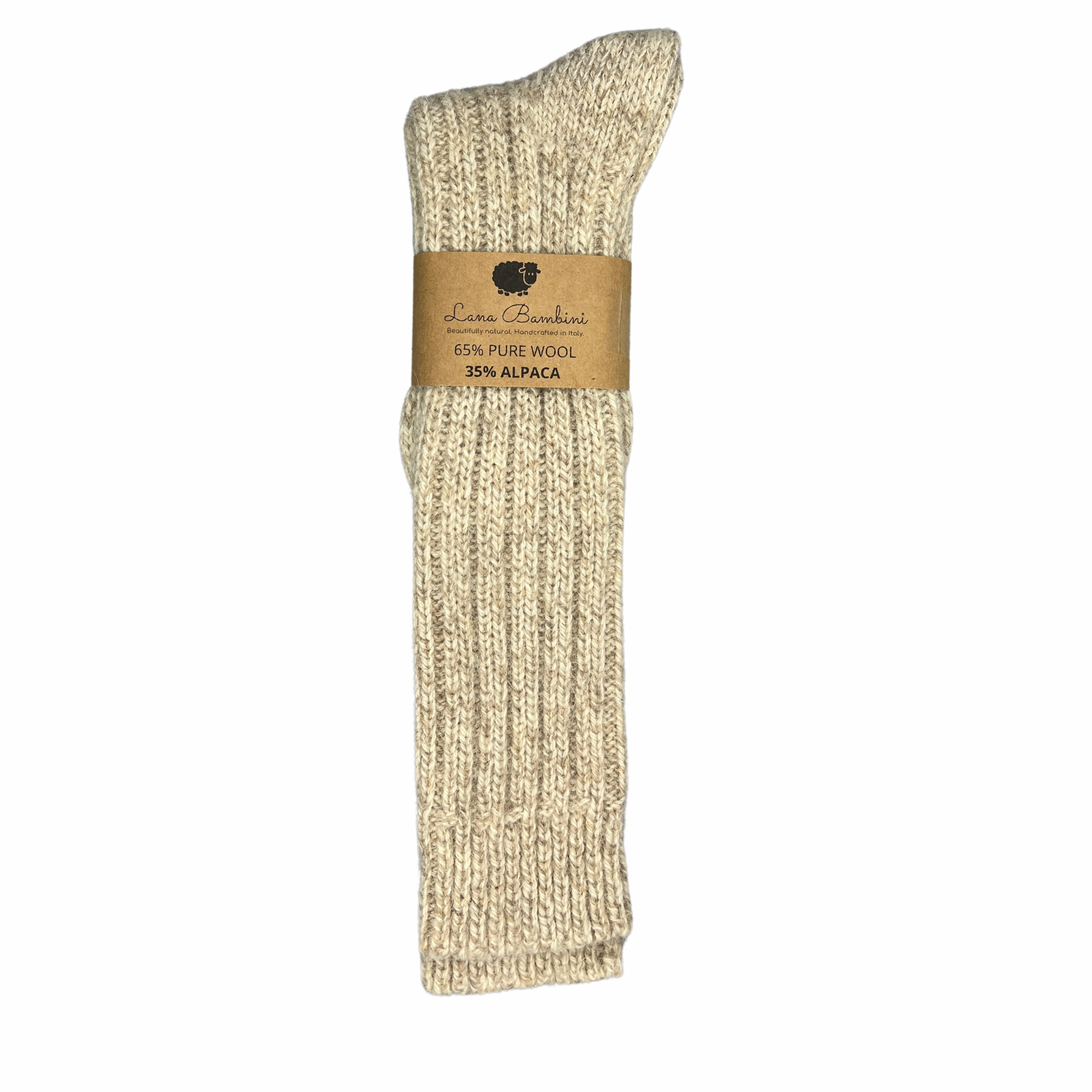 Maria Wool/Alpaca Knee High Socks in Beige