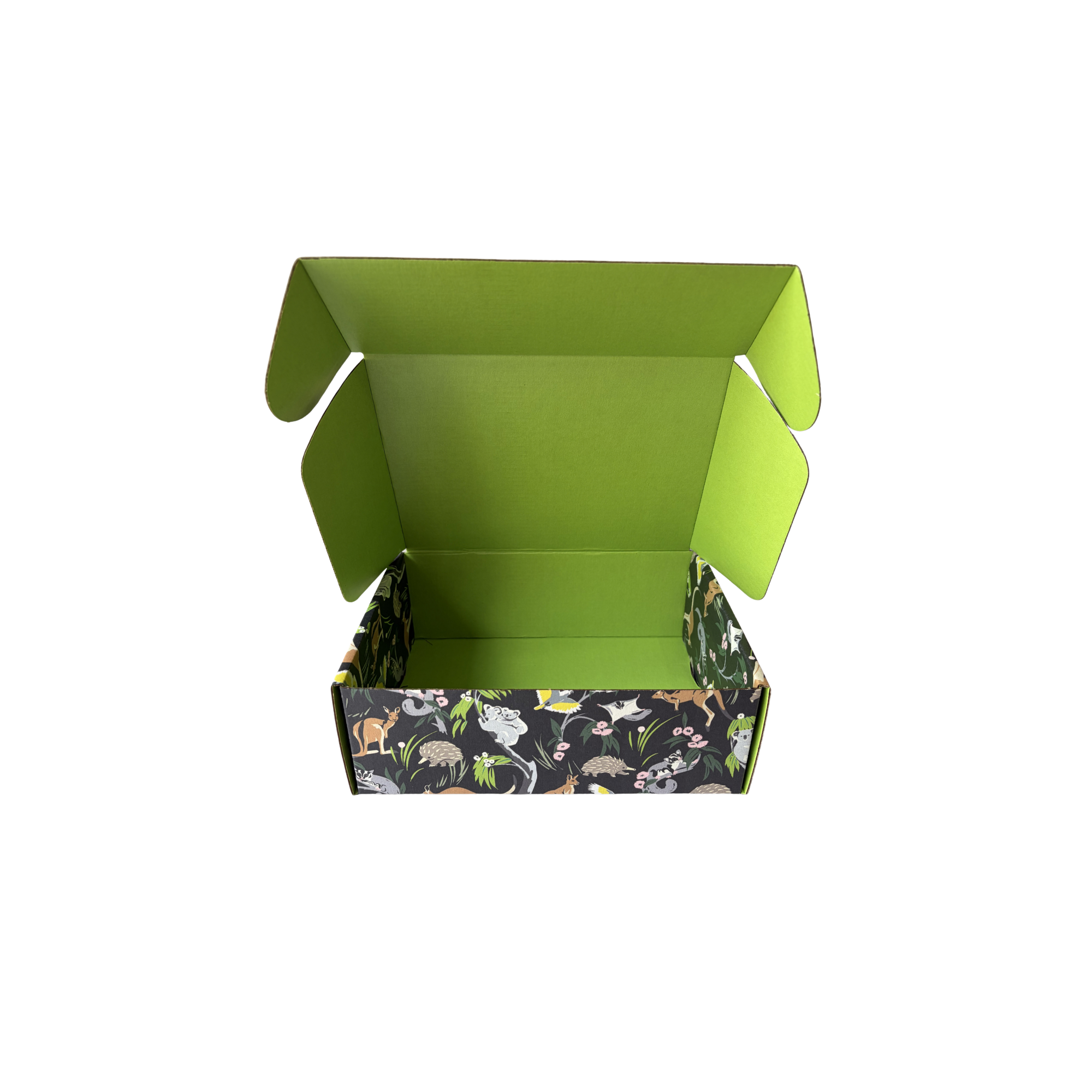 Gift Box Large - Flora & Fauna on Black