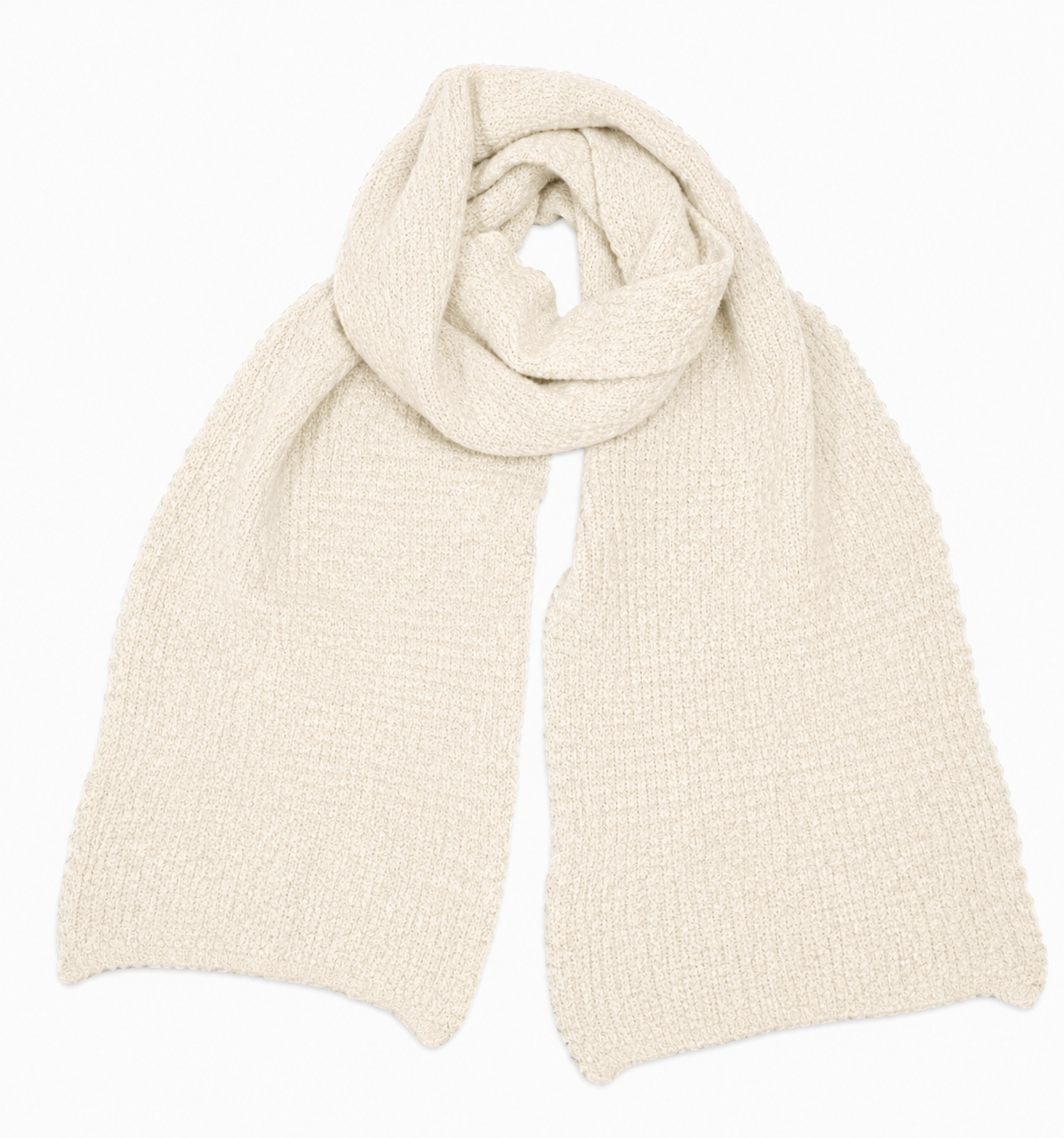Aria Scarf Alpaca and Merino Wool in Linen