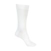 Cotton Loose Top Crew Sock with Tough Toe in White