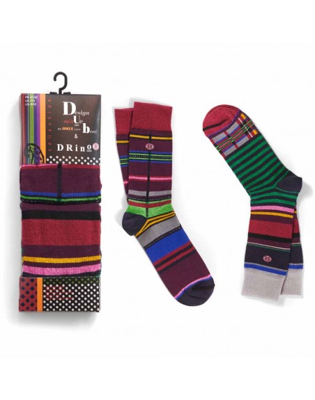 New Stripes Unisex Crew Socks - 2 Pack