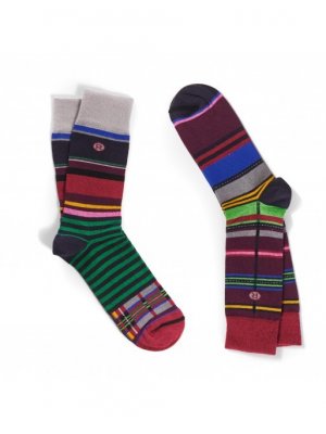 New Stripes Unisex Crew Socks - 2 Pack