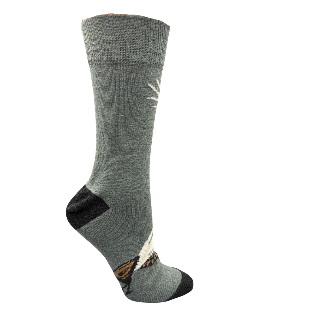 Lyre Bird Crew Socks - Australian Made