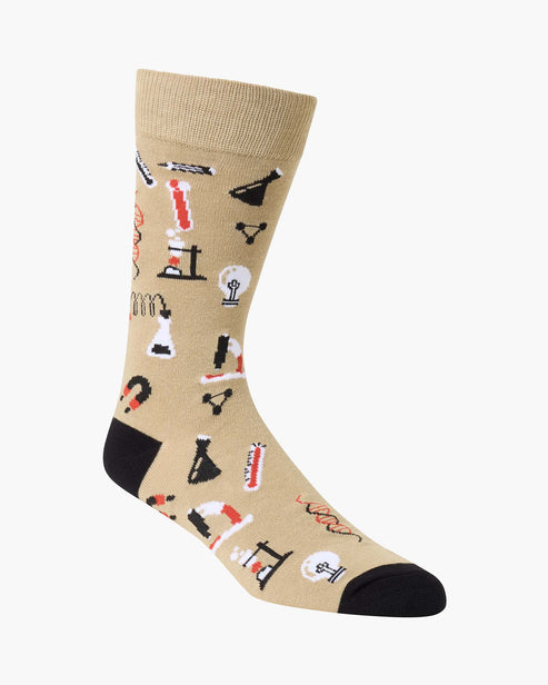 Mad Scientist Men's Bamboo Crew Socks