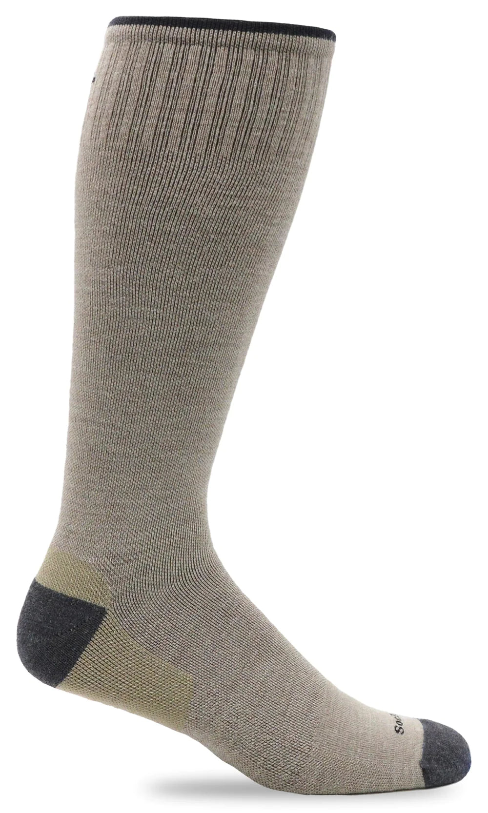 Elevation Men's Bamboo/Merino Firm Compression Socks in Putty - Size L/XL