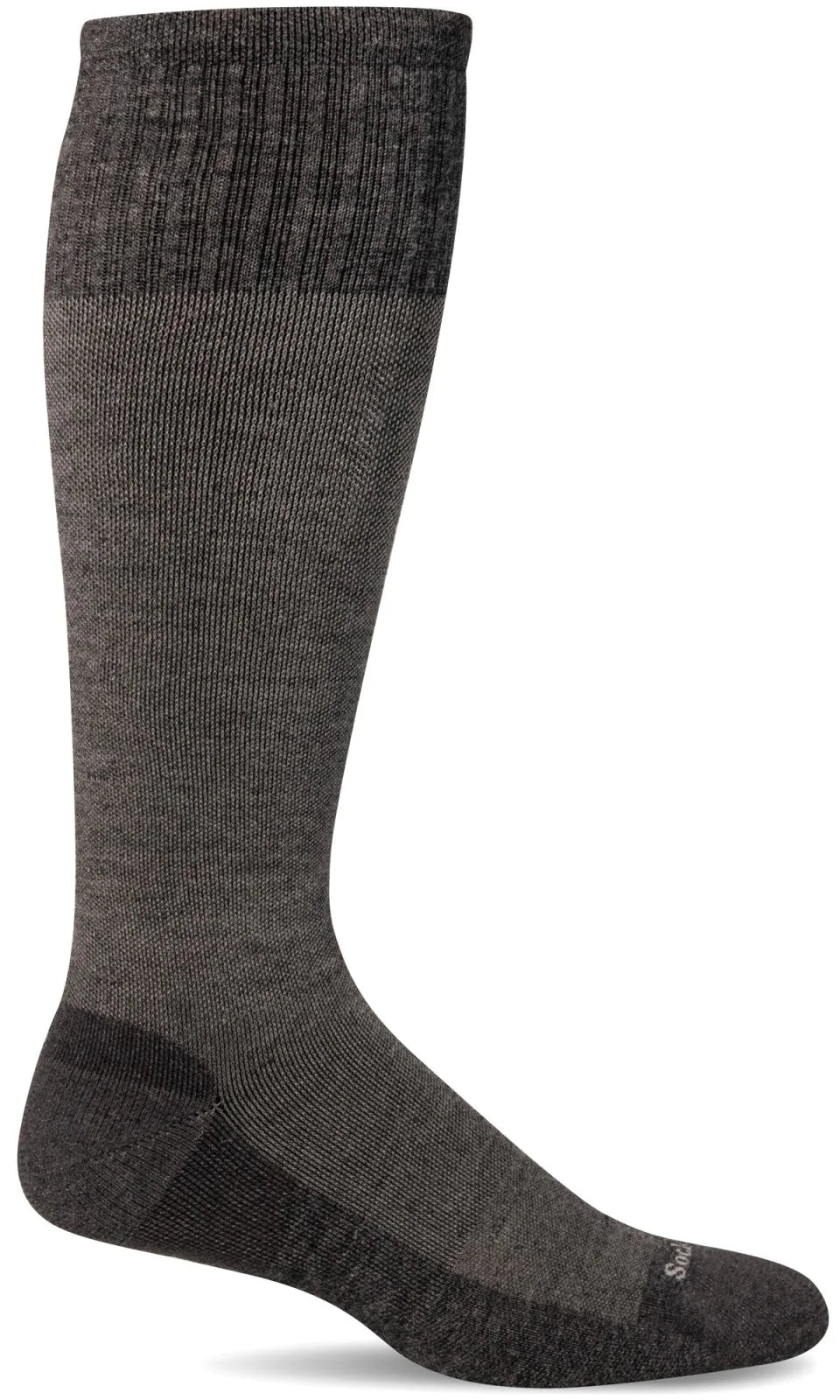 The Basic Men's Bamboo/Merino Moderate Compression Socks in Khaki or Charcoal