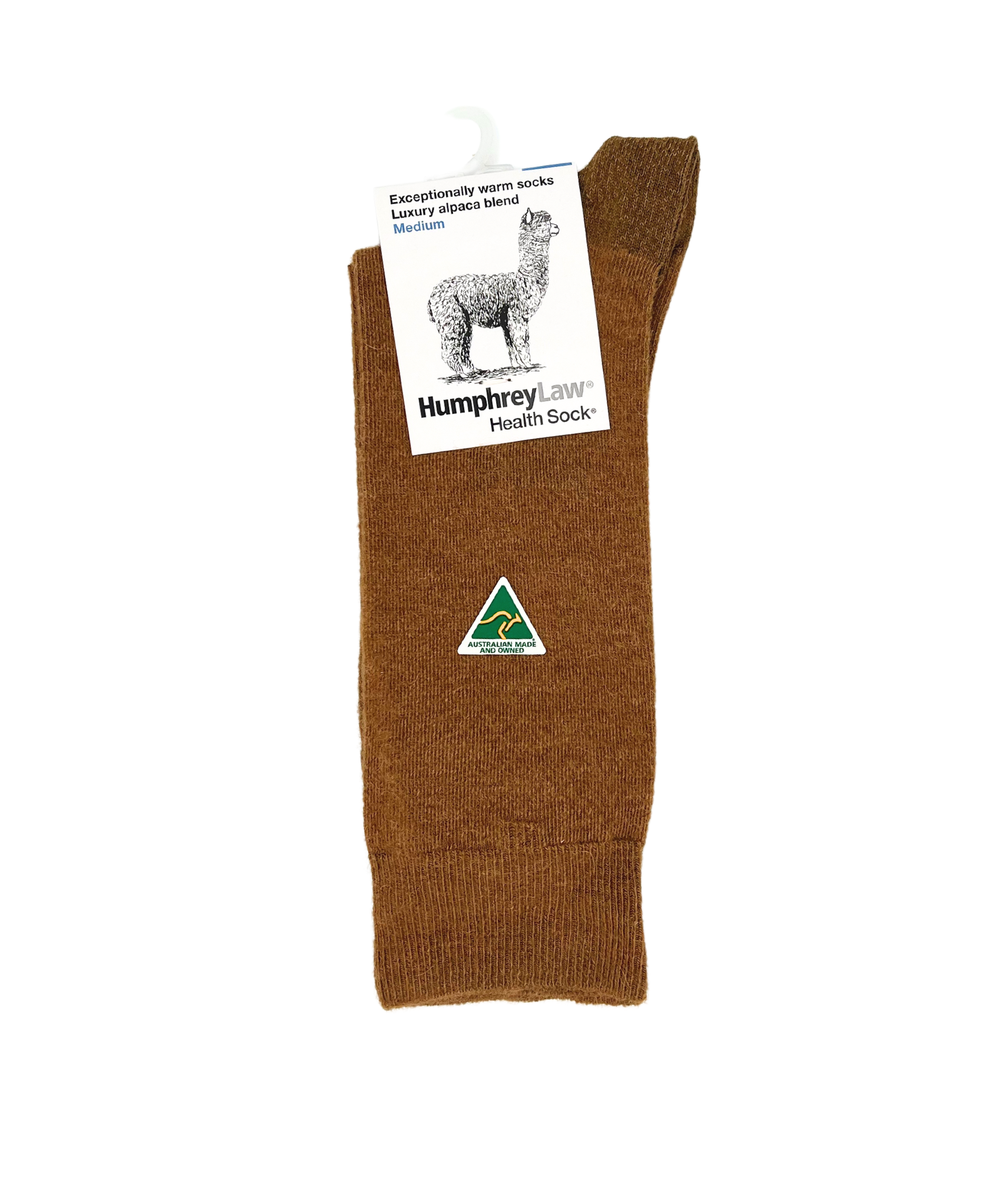 Exceptionally Warm Luxury Alpaca Blend Socks in nutmeg - The Sockery