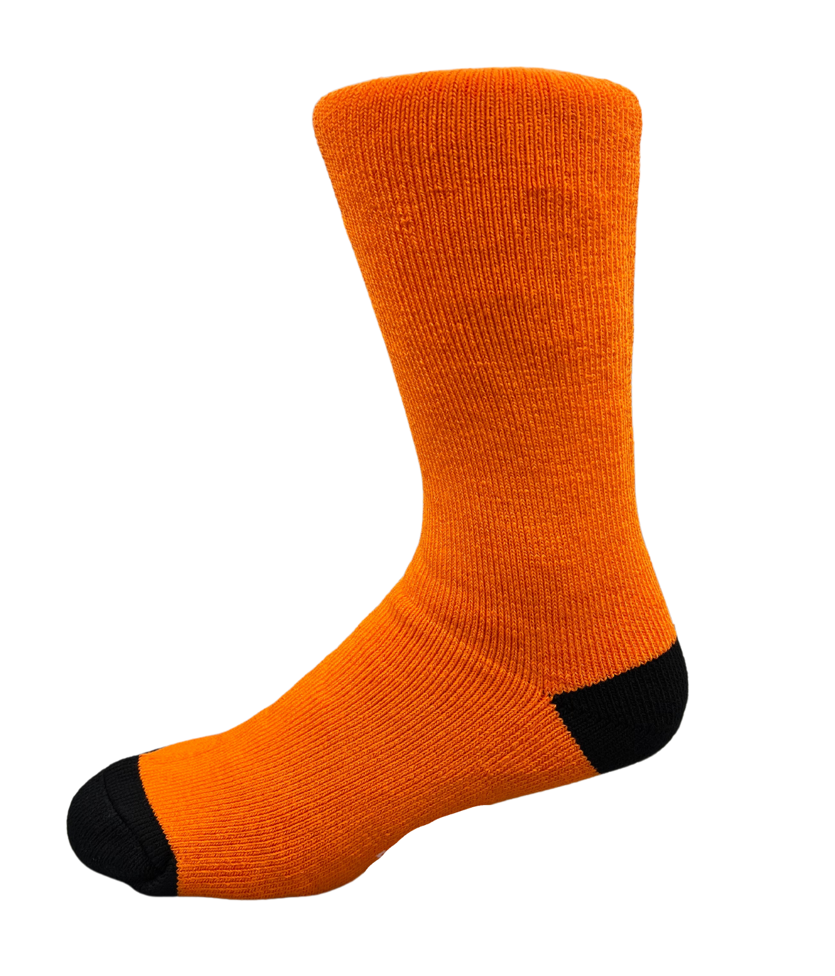 orange bamboo work sock- The Sockery