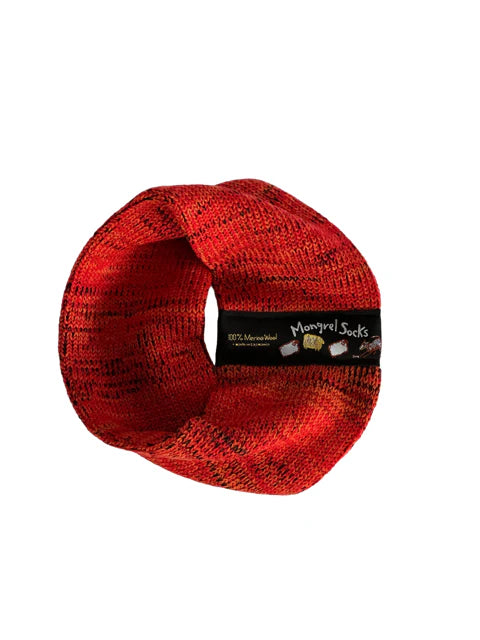 Pure Merino Head Warmer - Orange red
