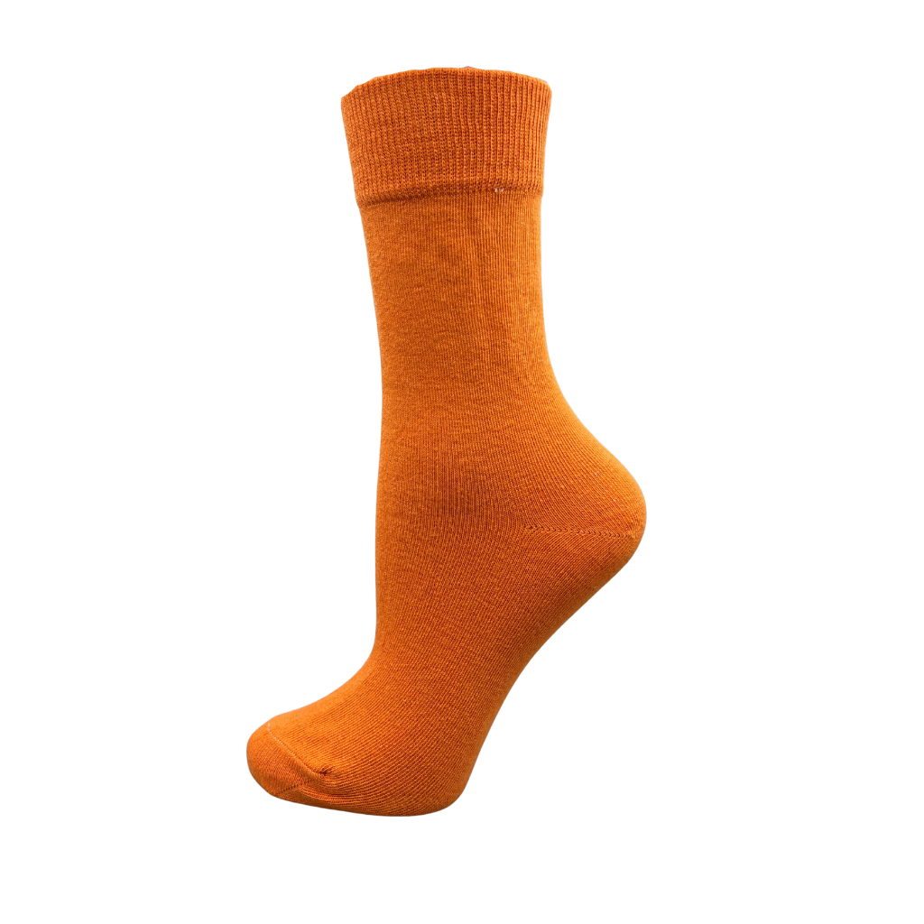 Orange Women's Crew Socks - Aussie Made