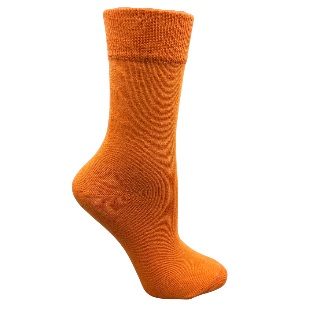 Orange Women's Crew Socks - Aussie Made