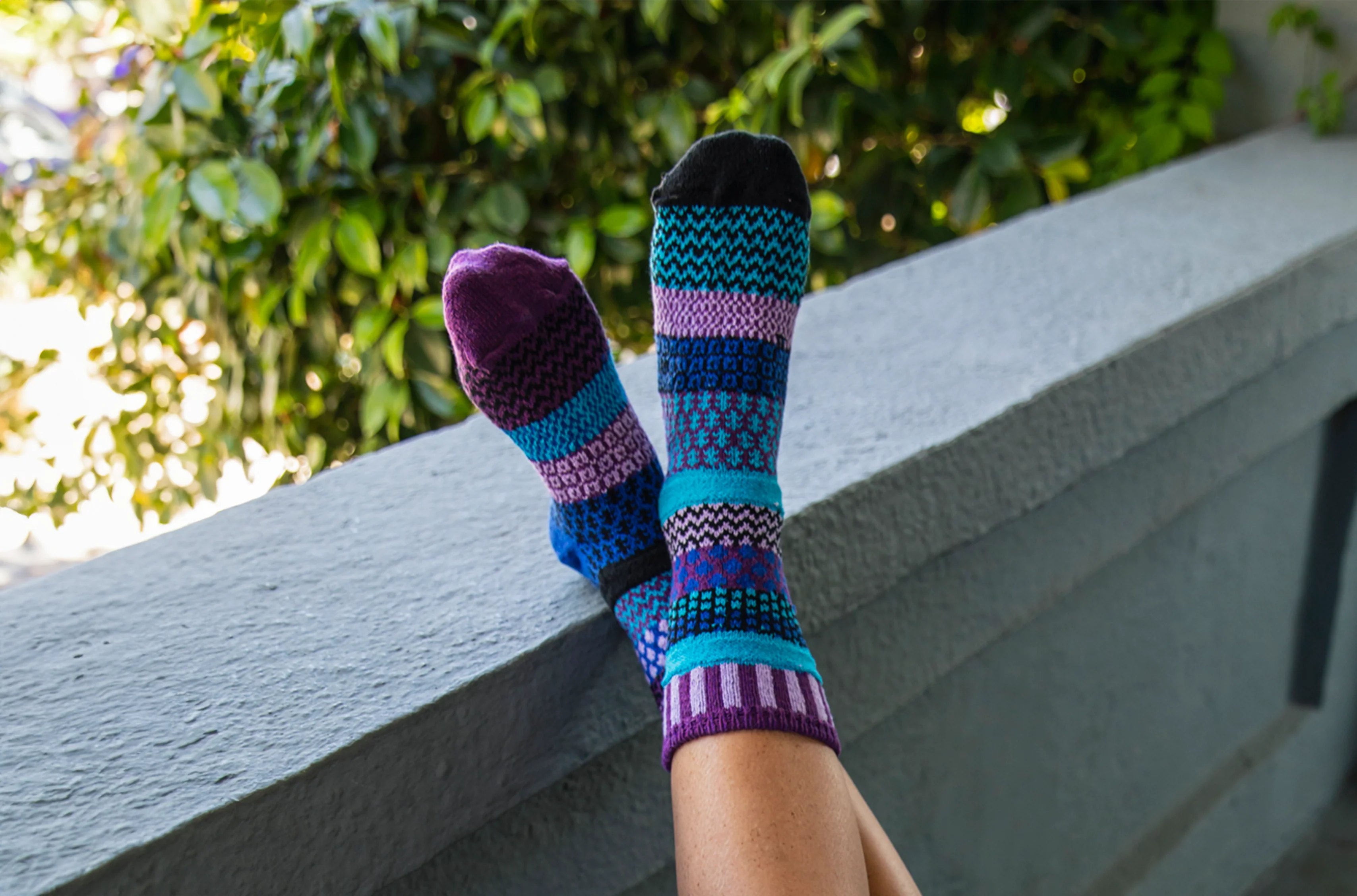 Raspberry Recycled Cotton Crew Socks - The Sockery