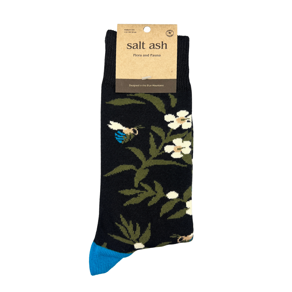 Blue Banded Bee and Tea Tree Socks
