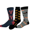 The Sea Food Bundle Men's Crew Socks - 3 Pack