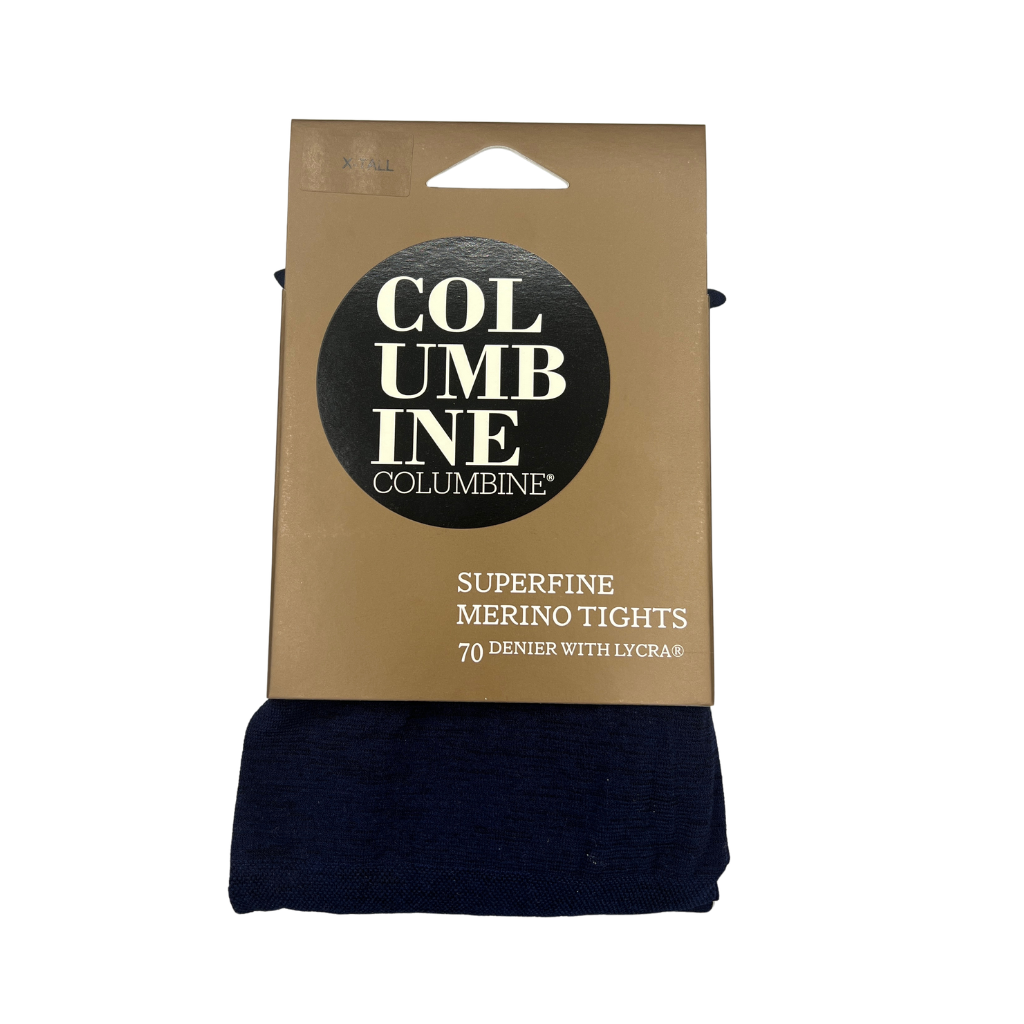 Women's Superfine Merino Plain Tights in Fleet