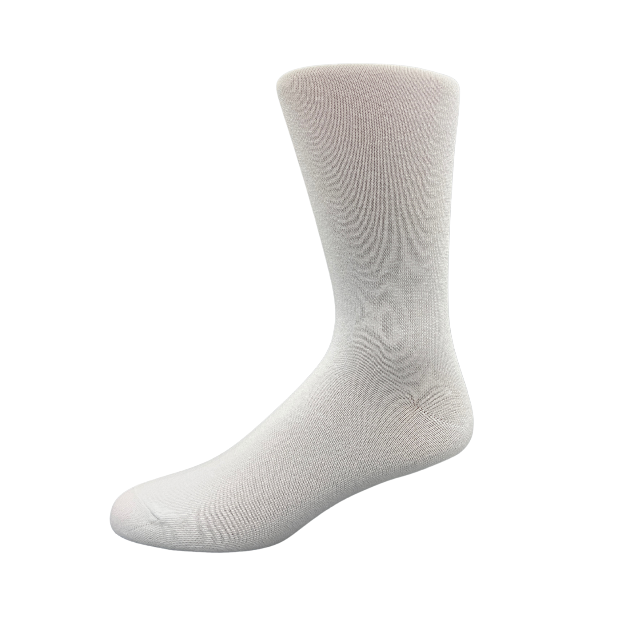 white cotton socks - The Sockery